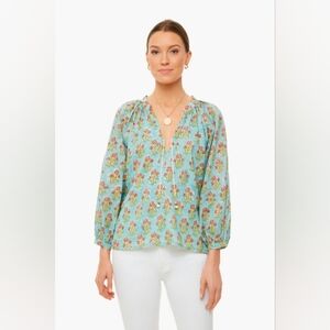 Emerson Fry Blue Floral Blouse